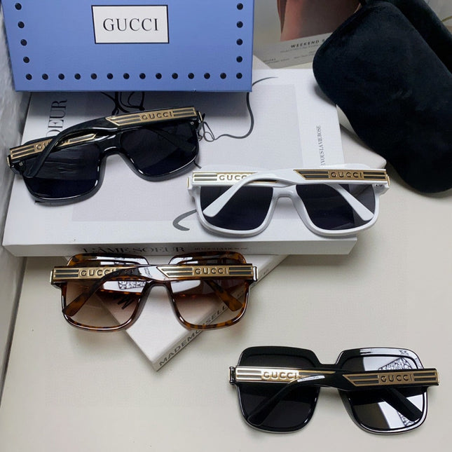 SQUARE FRAME SUNGLASSES 570231 IN ACETATE AND METAL