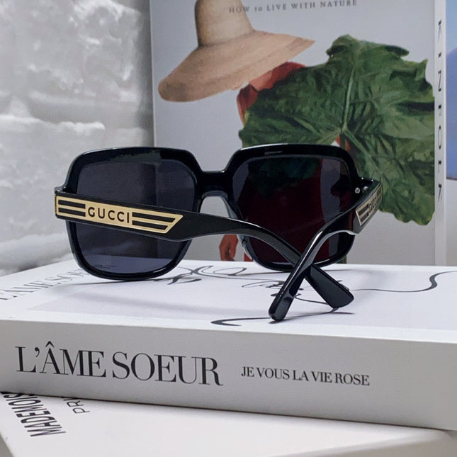 SQUARE FRAME SUNGLASSES 570231 IN ACETATE AND METAL