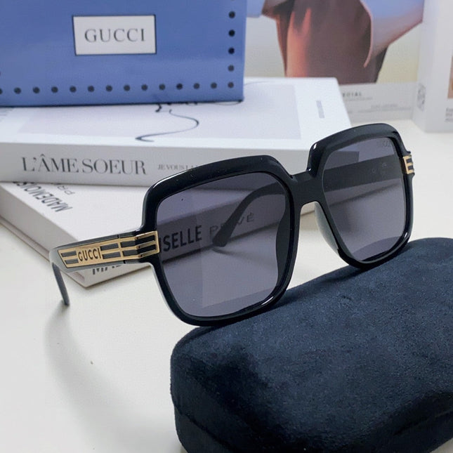 SQUARE FRAME SUNGLASSES 570231 IN ACETATE AND METAL
