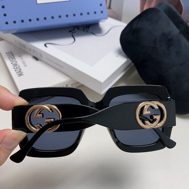 SQUARE FRAME SUNGLASSES GG0178S IN ACETATE EMBOSSED LOGO