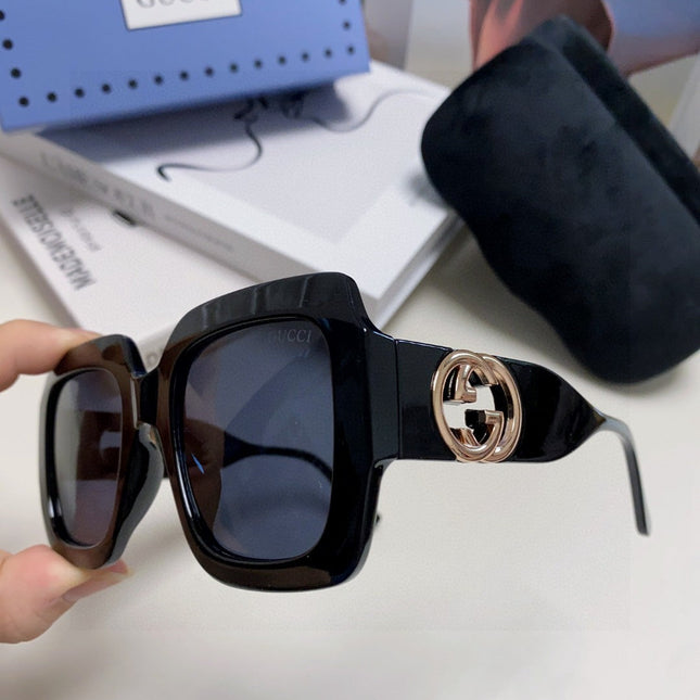 SQUARE FRAME SUNGLASSES GG0178S IN ACETATE EMBOSSED LOGO