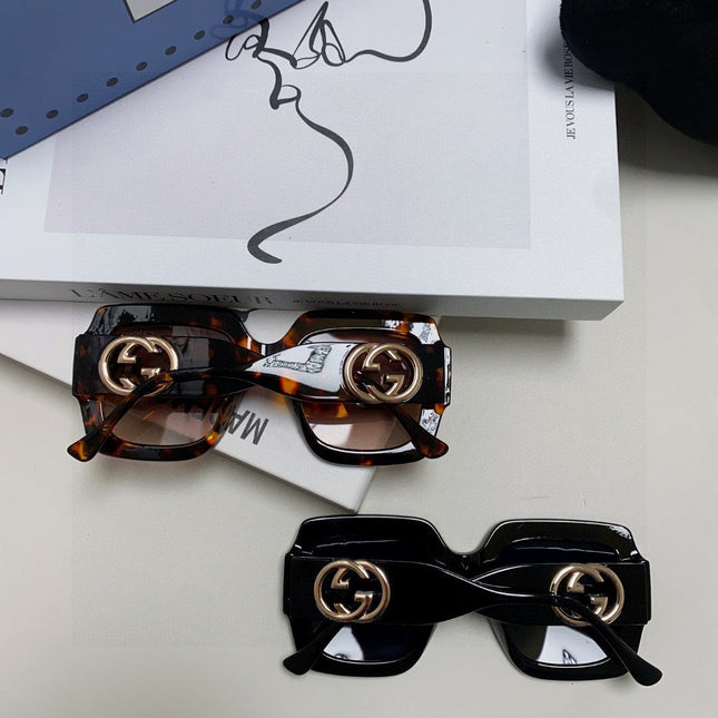 SQUARE FRAME SUNGLASSES GG0178S IN ACETATE EMBOSSED LOGO