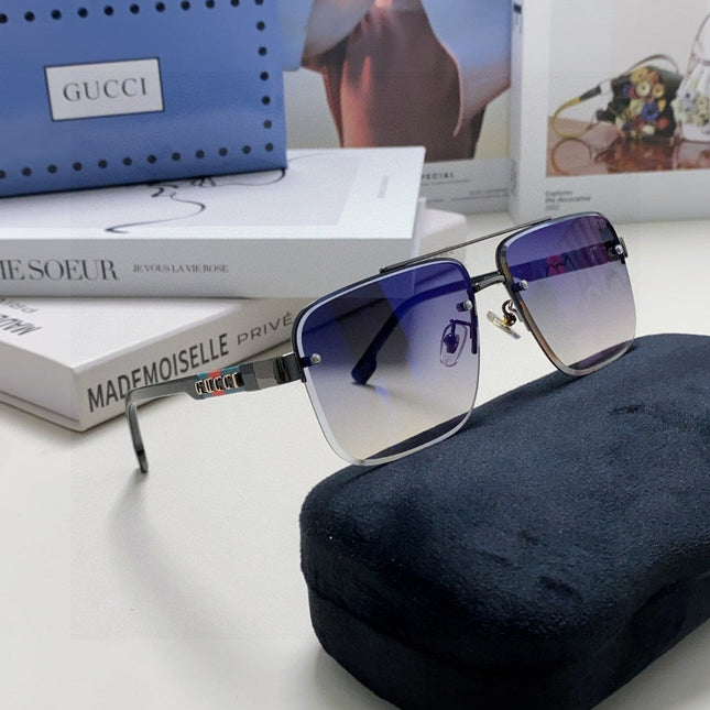 RECTANGULAR FRAME SUNGLASSES 576873 IN METAL
