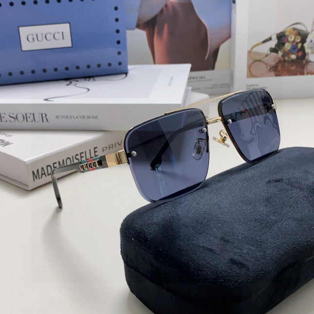 RECTANGULAR FRAME SUNGLASSES 576873 IN METAL