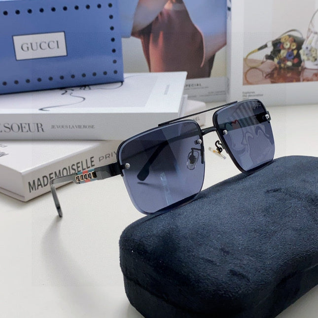 RECTANGULAR FRAME SUNGLASSES 576873 IN METAL