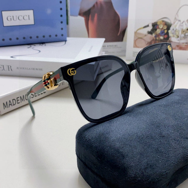 EMBOSSED LOGO BUTTERFLY FRAME SUNGLASSES 576876 IN ACETATE
