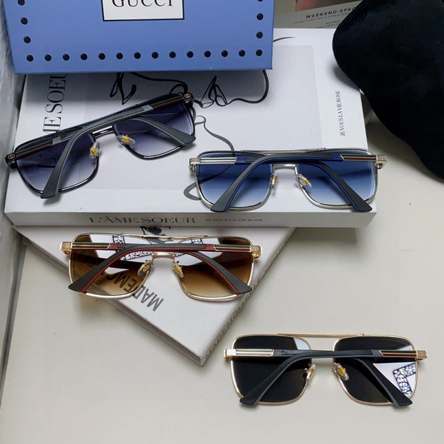 SQUARE FRAME SUNGLASSES 576880 IN METAL