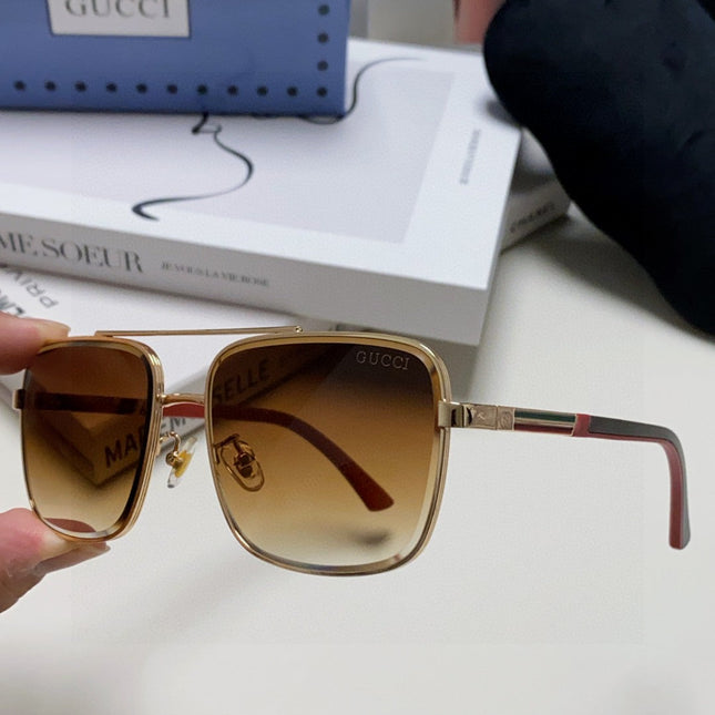 SQUARE FRAME SUNGLASSES 576880 IN METAL