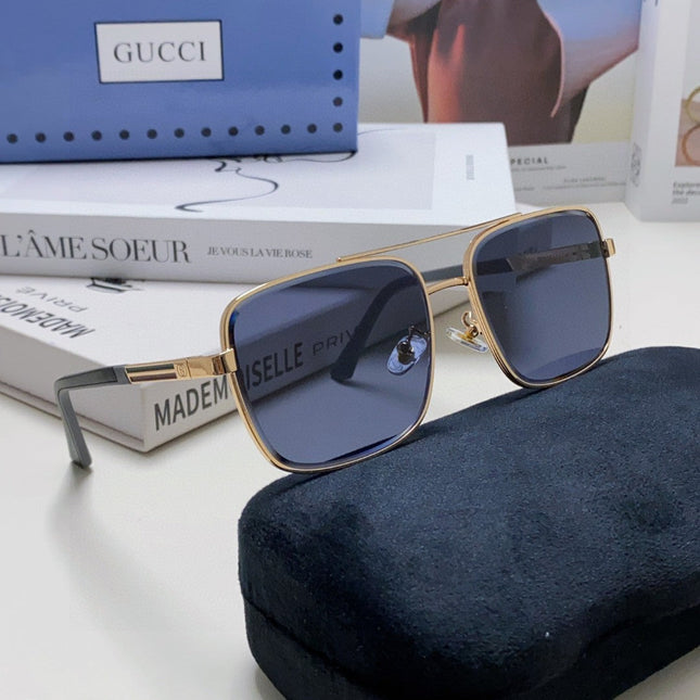SQUARE FRAME SUNGLASSES 576880 IN METAL