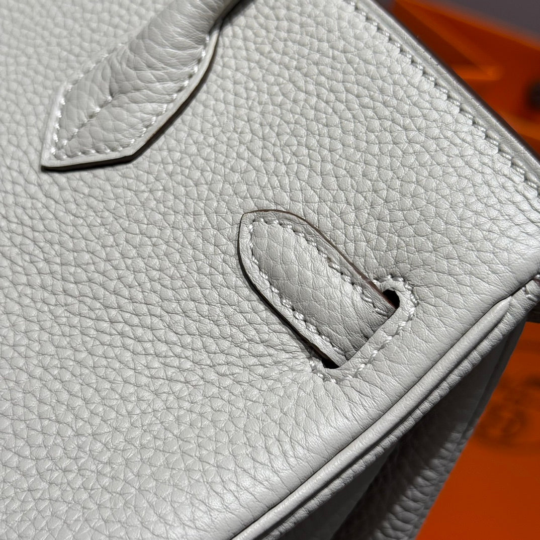 HM BIRKIN 25CM IN CREAM TOGO LEATHER SILVER HARDWARE