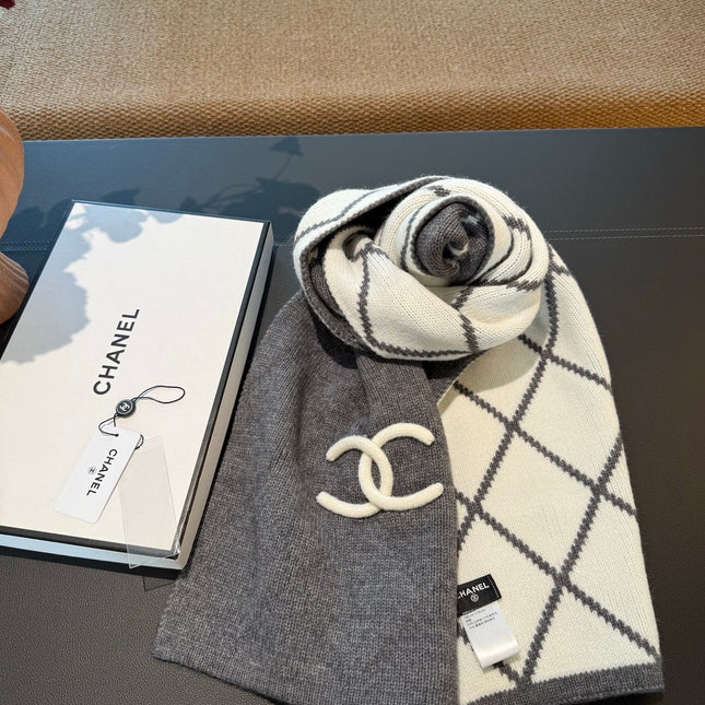 CHANEL 25S SCARF 180 CM IN WOOL CASHMERE 943029