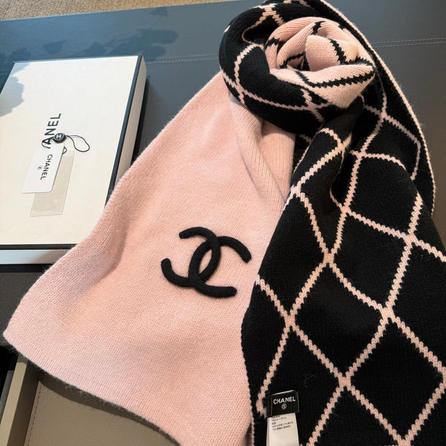 CHANEL 25S SCARF 180 CM IN WOOL CASHMERE 943030
