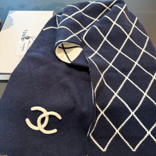 CHANEL 25S SCARF 180 CM IN WOOL CASHMERE 943031