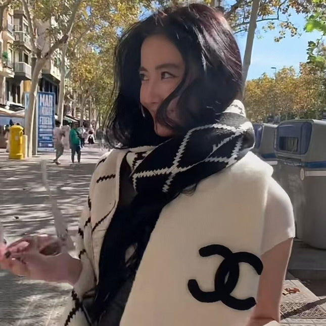 CHANEL 25S SCARF 180 CM IN WOOL CASHMERE 943032