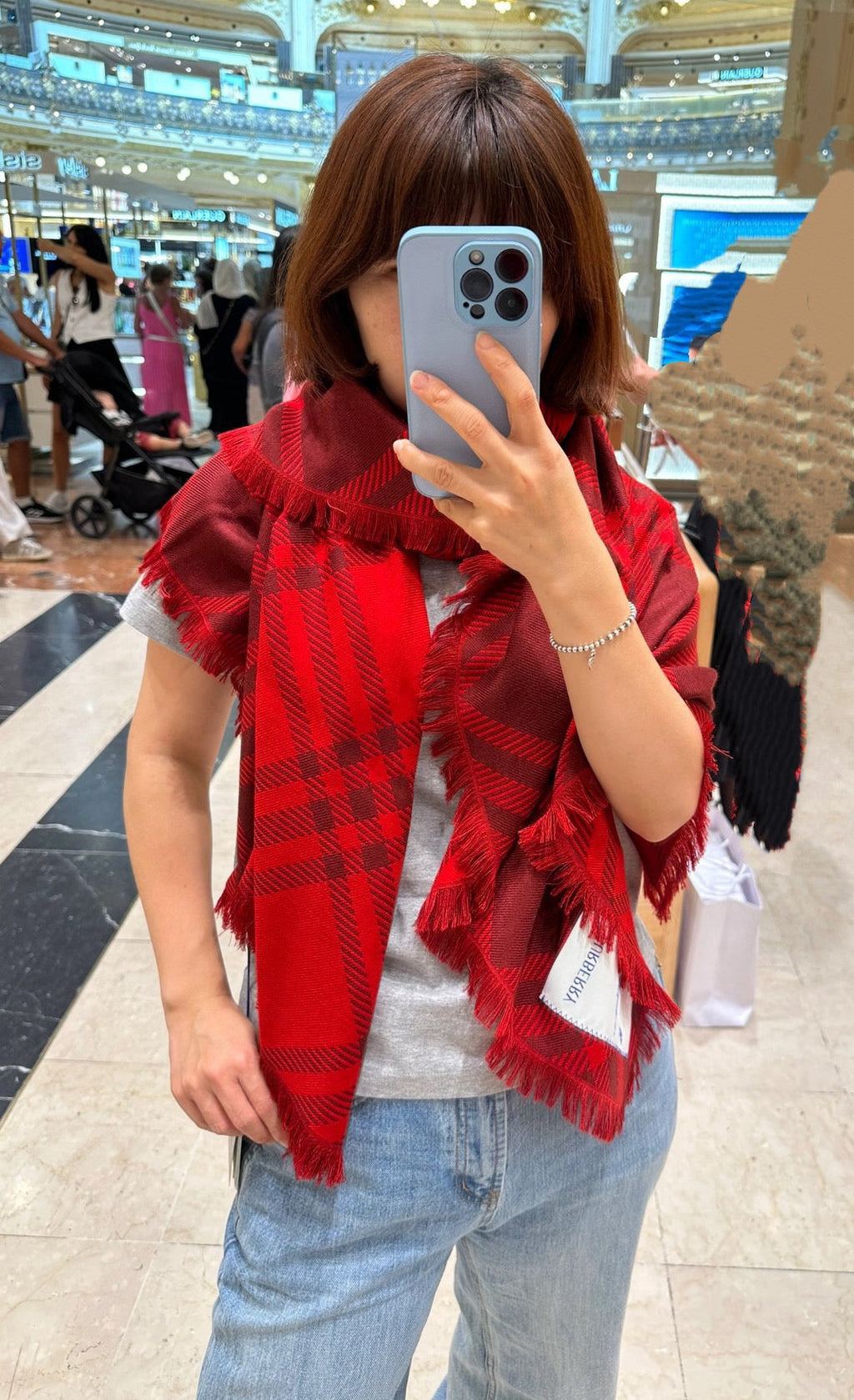 BURBERRY 26S SCARF 200CM IN SILK CASHMERE 192475