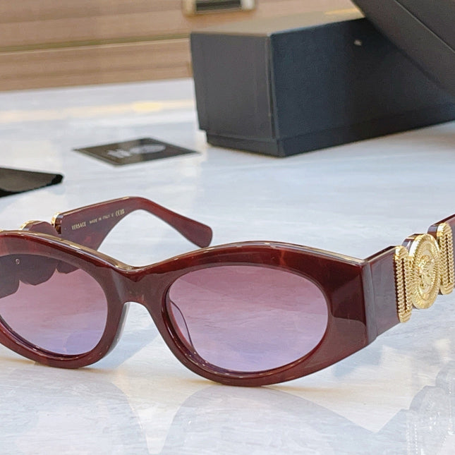 MEDUSA BIGGIE CAT-EYE FRAME SUNGLASSES VE 44780U IN ACETATE