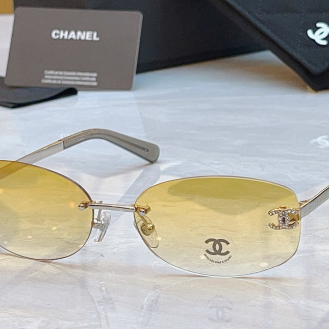CHANEL RECTANGLE SUNGLASSES IN METAL 941998
