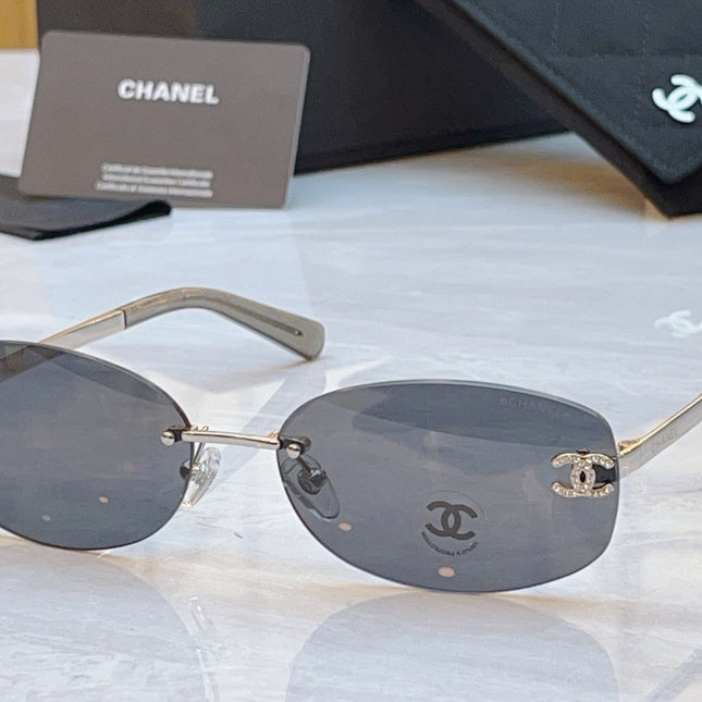 CHANEL RECTANGLE SUNGLASSES IN METAL 941998
