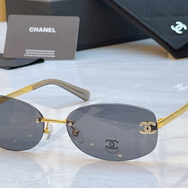 CHANEL RECTANGLE SUNGLASSES IN METAL 941998