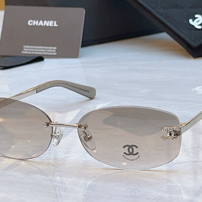 CHANEL RECTANGLE SUNGLASSES IN METAL 941998