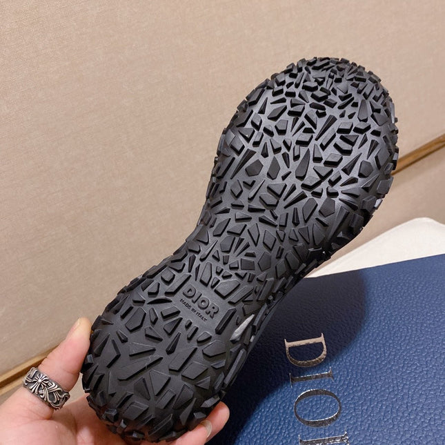 CD B28 LOW SHOES BLACK AND BEIGE JACQUARD