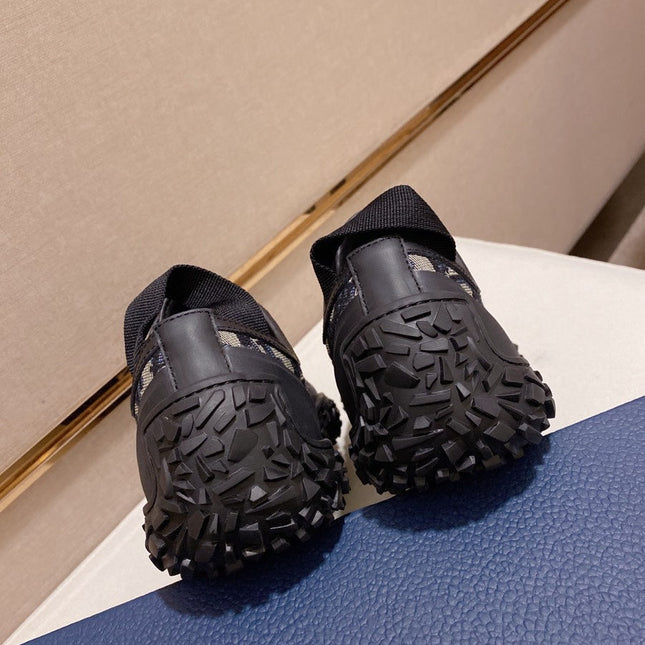CD B28 LOW SHOES BLACK AND BEIGE JACQUARD