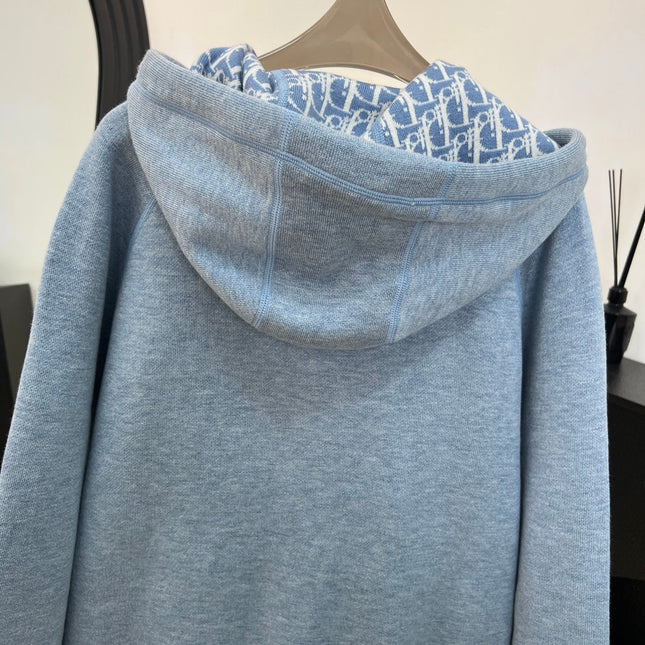 DIOR 25S HOODED ZIP-UP CARDIGAN 684