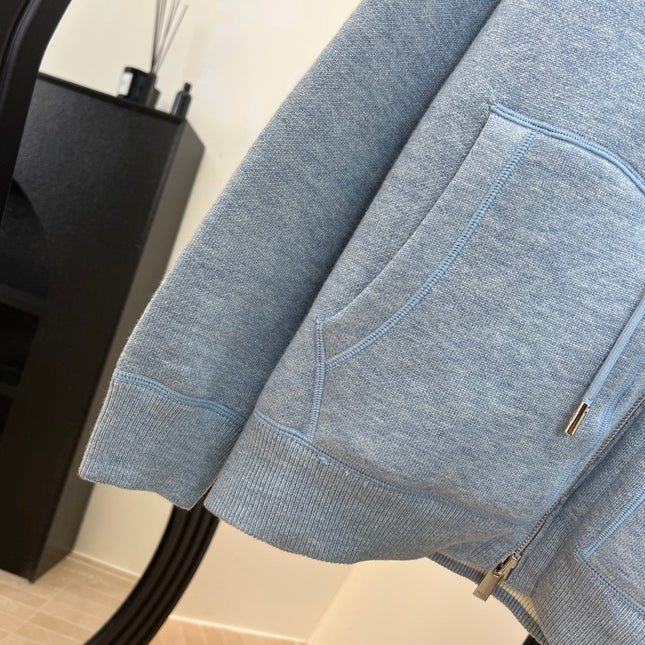 DIOR 25S HOODED ZIP-UP CARDIGAN 684