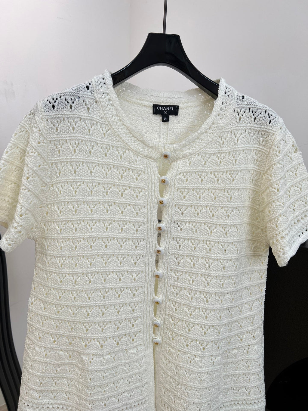 CHANEL 26S SHORT-SLEEVE KNIT CARDIGAN 1415
