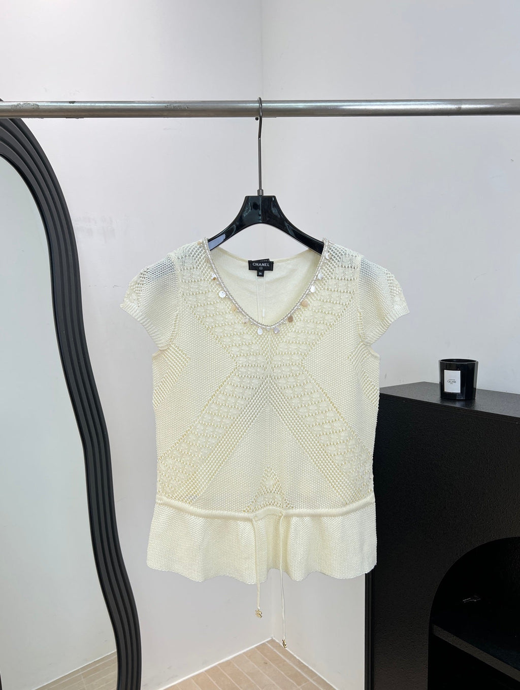 CHANEL 26S SHORT-SLEEVE KNIT TOP 1484