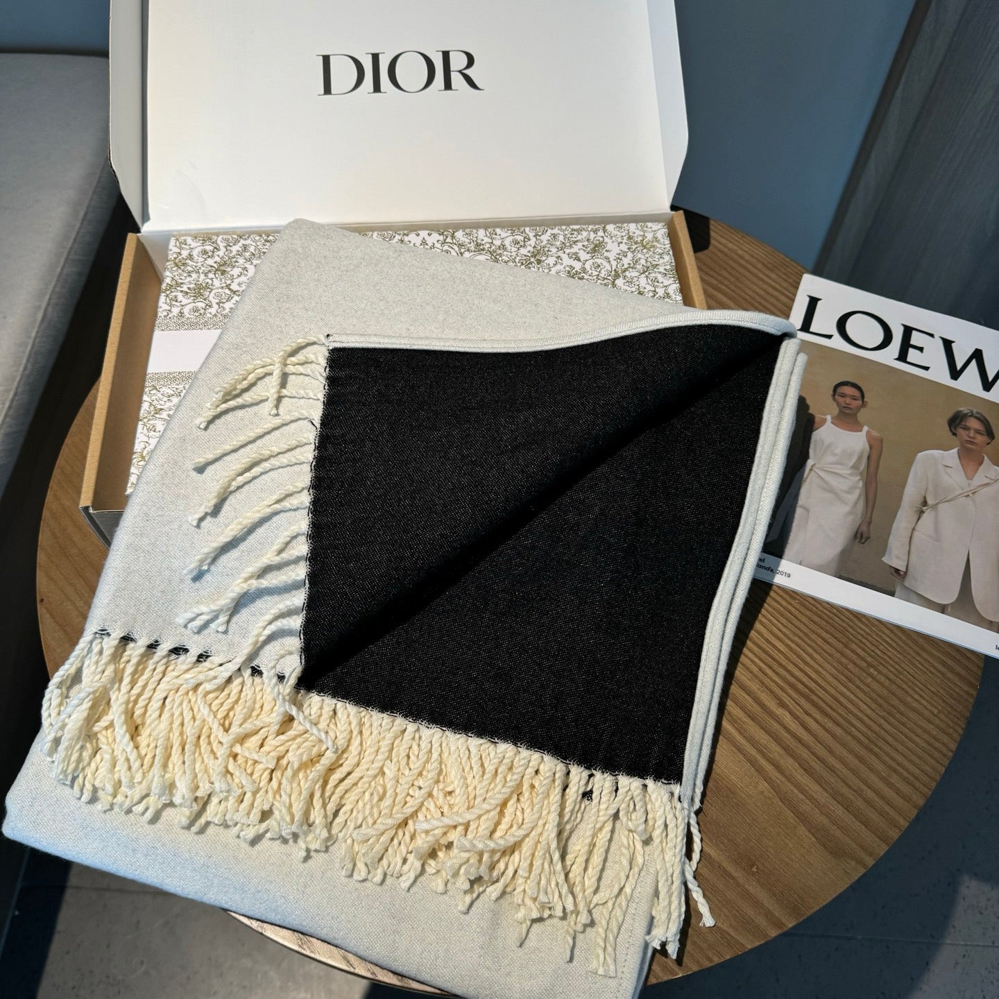 DIOR 26S SCARF 160CM IN CASHMERE 134351
