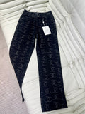 DENIM CC LOGO BLACK JEANS