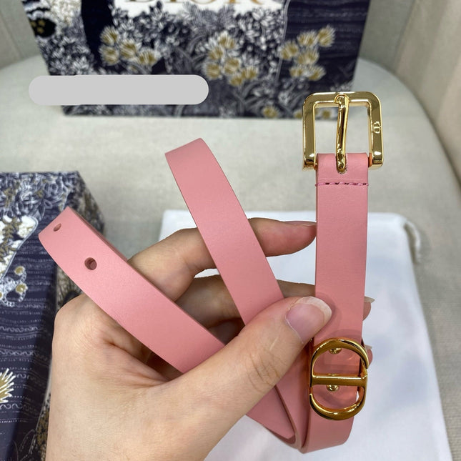 DIOR 25S BELT 15 MM IN PINK CALFSKIN 559724