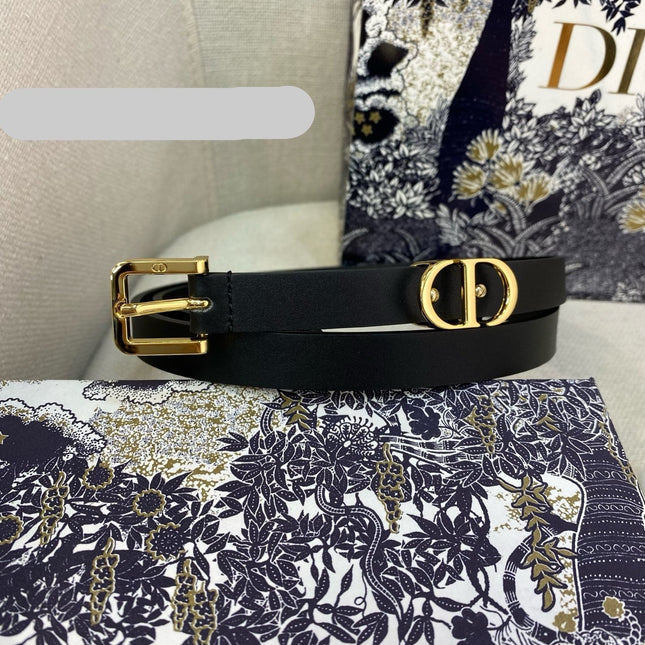 DIOR 25S BELT 15 MM IN BLACK CALFSKIN 559726