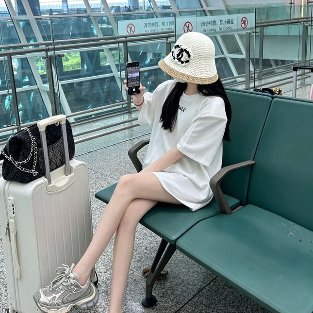 CHANEL 26S CROCHET BUCKET HAT 338097