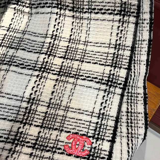 SCARF 200 CM IN WHITE CASHMERE 402146