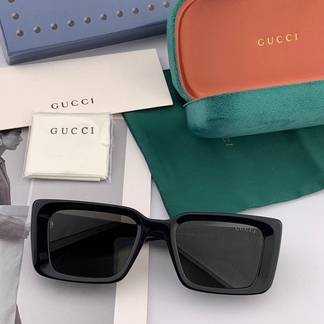CHUNKY RECTANGULAR FRAME SUNGLASSES G204 IN ACETATE