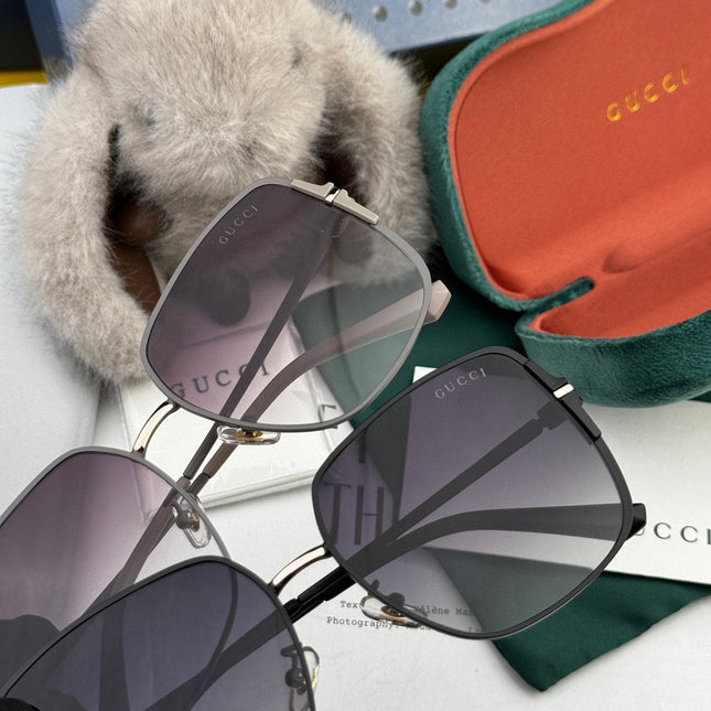 SQUARE FRAME SUNGLASSES G8639 IN METAL