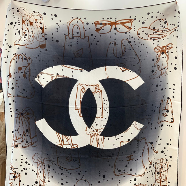 CHANEL 25S SCARF 135 IN CASHMERE 883636