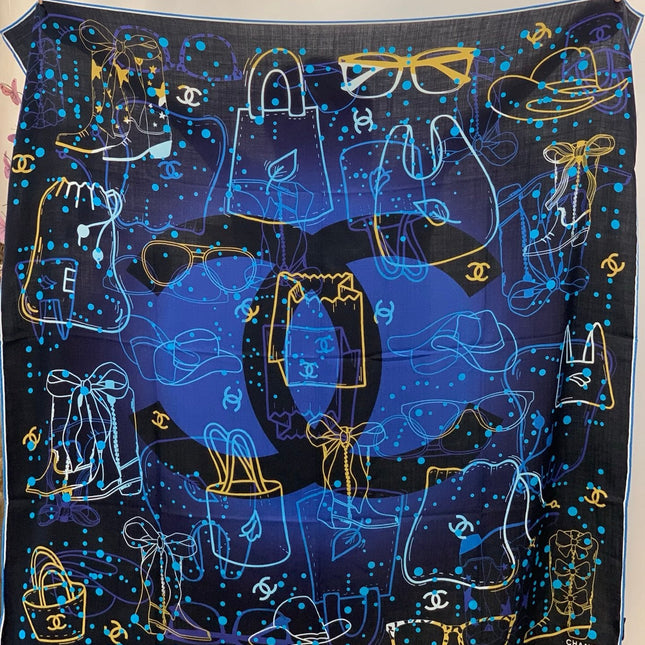 CHANEL 25S SCARF 135 IN CASHMERE 883635