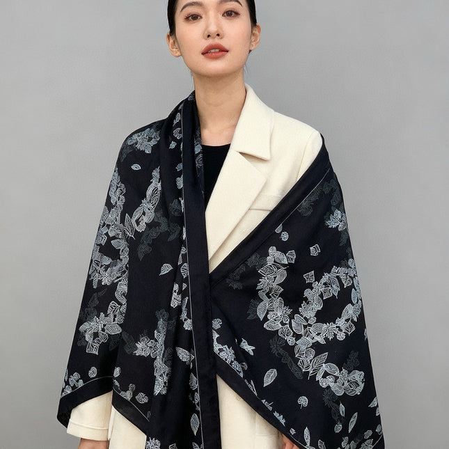 CHANEL 25S SCARF 135 IN CASHMERE 883660