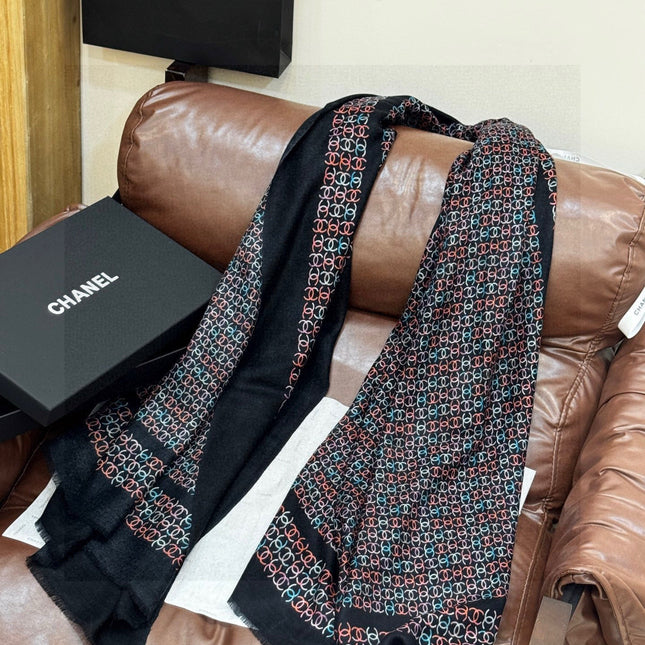 CHANEL 25S SCARF 200 IN CASHMERE 931462