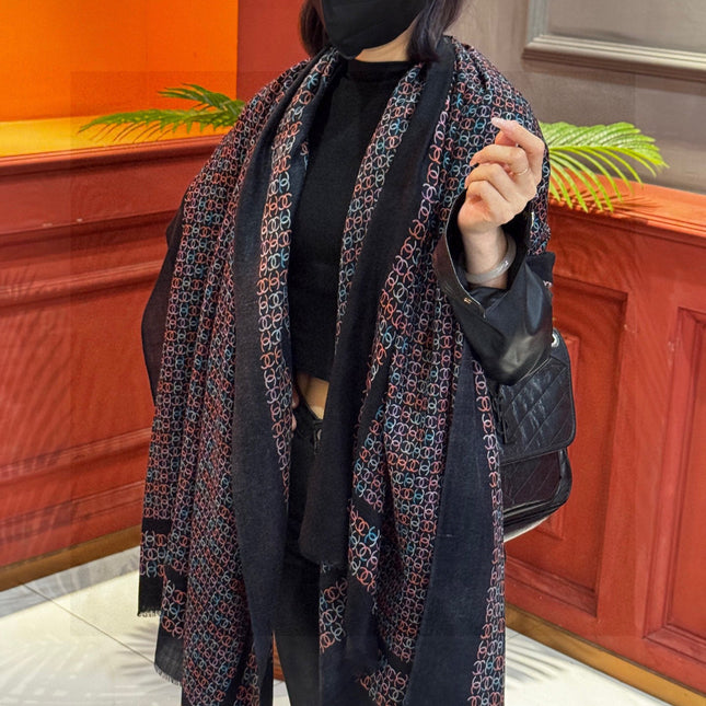 CHANEL 25S SCARF 200 IN CASHMERE 931462