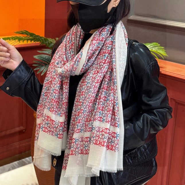 CHANEL 25S SCARF 200 IN CASHMERE 931463