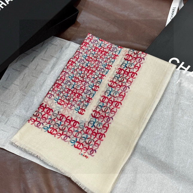 CHANEL 25S SCARF 200 IN CASHMERE 931463