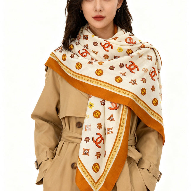 CHANEL 25S SCARF 140 IN CASHMERE 931508