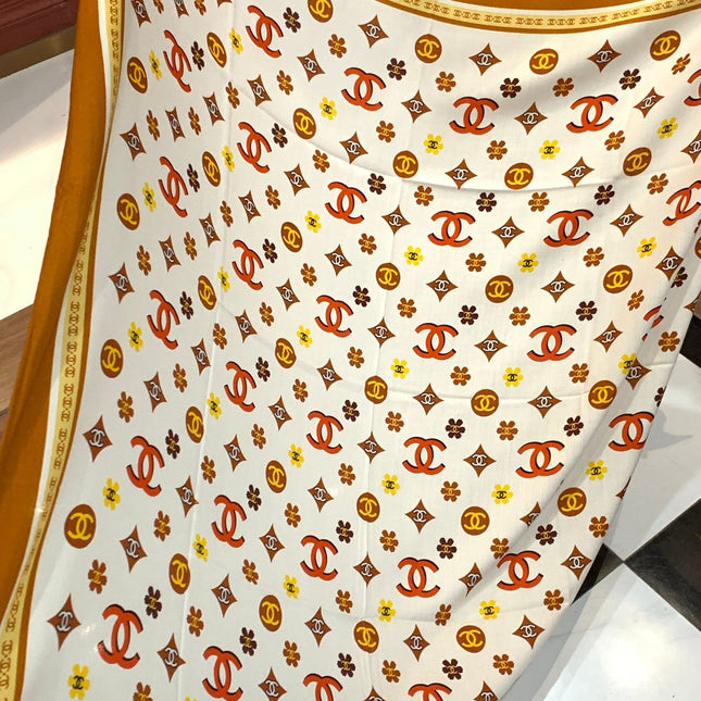 CHANEL 25S SCARF 140 IN CASHMERE 931508