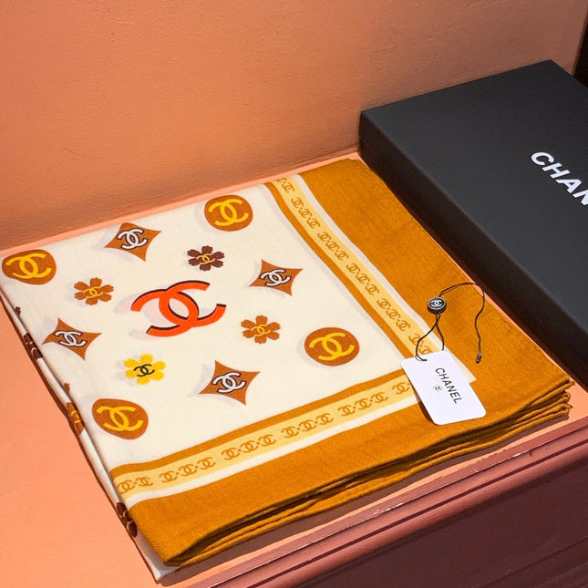 CHANEL 25S SCARF 140 IN CASHMERE 931508