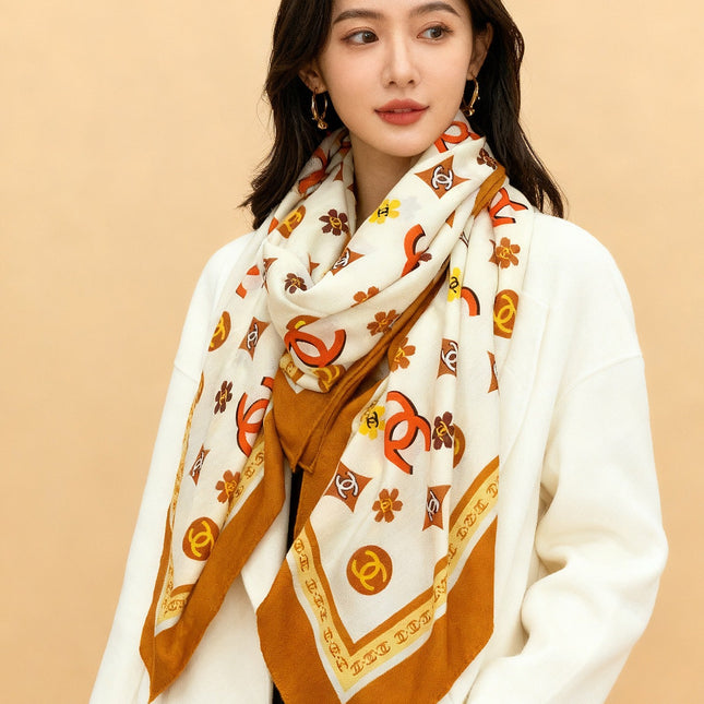 CHANEL 25S SCARF 140 IN CASHMERE 931508
