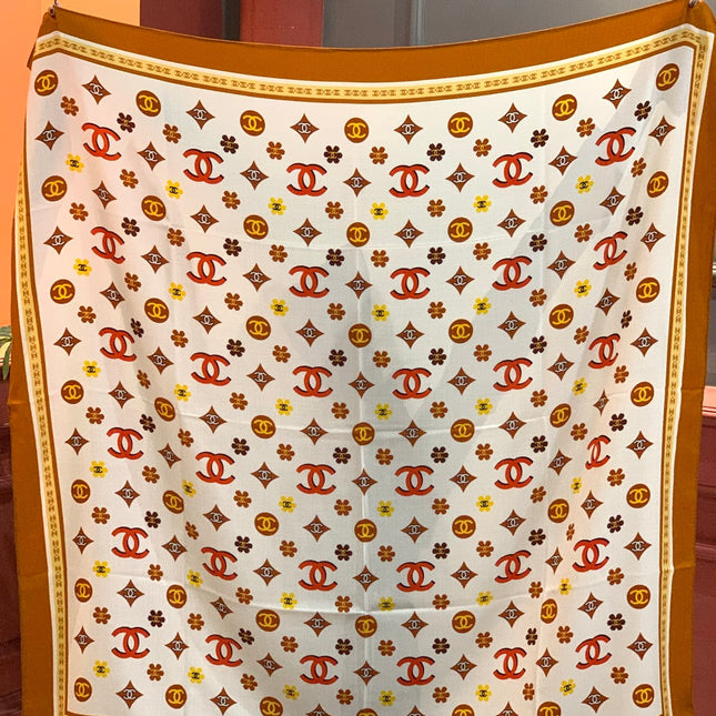 CHANEL 25S SCARF 140 IN CASHMERE 931508